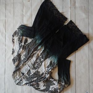 CATIVA TEXTURED OPEN CARDIGAN LARGE